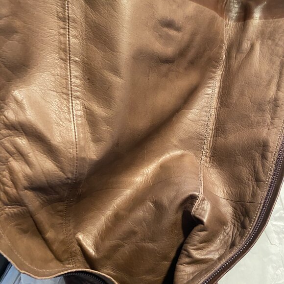 Cole Haan Courtney Tall Leather Boots with Nike Air Sole – Chestnut Brown – Wome - Picture 14 of 15